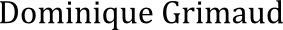 Dominique Grimaud (aka Grimo)